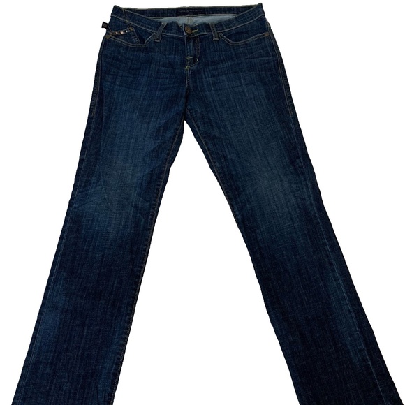 Rock & Republic jeans Jeans Women's 8 dark wash studded Sadie Straight Leg VTG - Picture 2 of 14